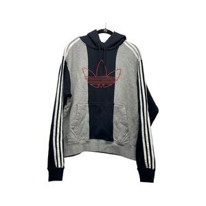 Adidas Men’s M Off Court Trefoil Pullover Hoodie Colorblock Logo Classic Sporty